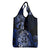 Aotearoa Kia Ora New Zealand Ta Moko Blue Version Grocery Bag