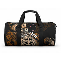 Aotearoa Kia Ora New Zealand Ta Moko Gold Version Duffle Bag LT01 One size Gold - Polynesian Pride