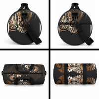 Aotearoa Kia Ora New Zealand Ta Moko Gold Version Duffle Bag LT01 - Polynesian Pride