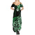 Aotearoa Kia Ora New Zealand Ta Moko Green Version Family Matching Summer Maxi Dress and Hawaiian Shirt LT01 - Polynesian Pride