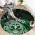 Aotearoa Kia Ora New Zealand Ta Moko Green Version Round Carpet LT01 - Polynesian Pride