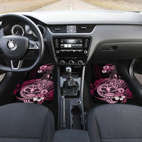 Aotearoa Kia Ora New Zealand Ta Moko Pink Version Car Mats LT01 - Polynesian Pride