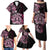 Aotearoa Kia Ora New Zealand Ta Moko Pink Version Family Matching Puletasi Dress and Hawaiian Shirt LT01 - Polynesian Pride