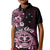 Aotearoa Kia Ora New Zealand Ta Moko Pink Version Kid Polo Shirt LT01 Kid Pink - Polynesian Pride