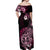 Aotearoa Kia Ora New Zealand Ta Moko Pink Version Off Shoulder Maxi Dress LT01 - Polynesian Pride