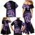 Aotearoa Kia Ora New Zealand Ta Moko Purple Version Family Matching Mermaid Dress and Hawaiian Shirt LT01 - Polynesian Pride