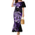 Aotearoa Kia Ora New Zealand Ta Moko Purple Version Family Matching Mermaid Dress and Hawaiian Shirt LT01 Mom's Dress Purple - Polynesian Pride