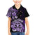 Aotearoa Kia Ora New Zealand Ta Moko Purple Version Family Matching Mermaid Dress and Hawaiian Shirt LT01 Son's Shirt Purple - Polynesian Pride