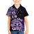 Aotearoa Kia Ora New Zealand Ta Moko Purple Version Family Matching Off Shoulder Long Sleeve Dress and Hawaiian Shirt LT01 Son's Shirt Purple - Polynesian Pride