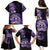 Aotearoa Kia Ora New Zealand Ta Moko Purple Version Family Matching Puletasi Dress and Hawaiian Shirt LT01 - Polynesian Pride