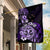 Aotearoa Kia Ora New Zealand Ta Moko Purple Version Garden Flag LT01 House Flag Purple - Polynesian Pride