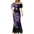 Aotearoa Kia Ora New Zealand Ta Moko Purple Version Mermaid Dress LT01 - Polynesian Pride