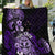 Aotearoa Kia Ora New Zealand Ta Moko Purple Version Quilt LT01 Purple - Polynesian Pride