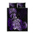 Aotearoa Kia Ora New Zealand Ta Moko Purple Version Quilt Bed Set LT01 Purple - Polynesian Pride