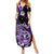 Aotearoa Kia Ora New Zealand Ta Moko Purple Version Summer Maxi Dress LT01 Women Purple - Polynesian Pride