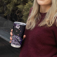 Aotearoa Kia Ora New Zealand Ta Moko Purple Version Tumbler Cup LT01 - Polynesian Pride