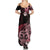 Aotearoa Kia Ora New Zealand Ta Moko Red Version Summer Maxi Dress LT01 - Polynesian Pride