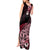 Aotearoa Kia Ora New Zealand Ta Moko Red Version Tank Maxi Dress LT01 - Polynesian Pride