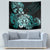 Aotearoa Kia Ora New Zealand Ta Moko Turquoise Version Tapestry LT01 - Polynesian Pride