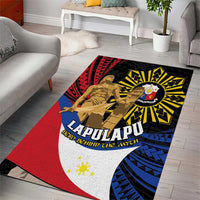 Lapulapu The First Filipino Hero Area Rug Polynesian Pattern LT01 - Polynesian Pride