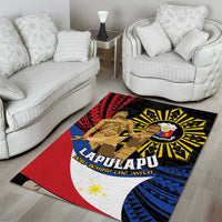 Lapulapu The First Filipino Hero Area Rug Polynesian Pattern LT01 - Polynesian Pride