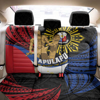 Lapulapu The First Filipino Hero Back Car Seat Cover Polynesian Pattern LT01 - Polynesian Pride