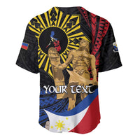 Personalized Lapulapu The First Filipino Hero Baseball Jersey Polynesian Pattern LT01 - Polynesian Pride