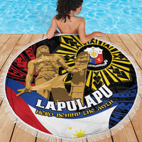 Lapulapu The First Filipino Hero Beach Blanket Polynesian Pattern LT01 - Polynesian Pride