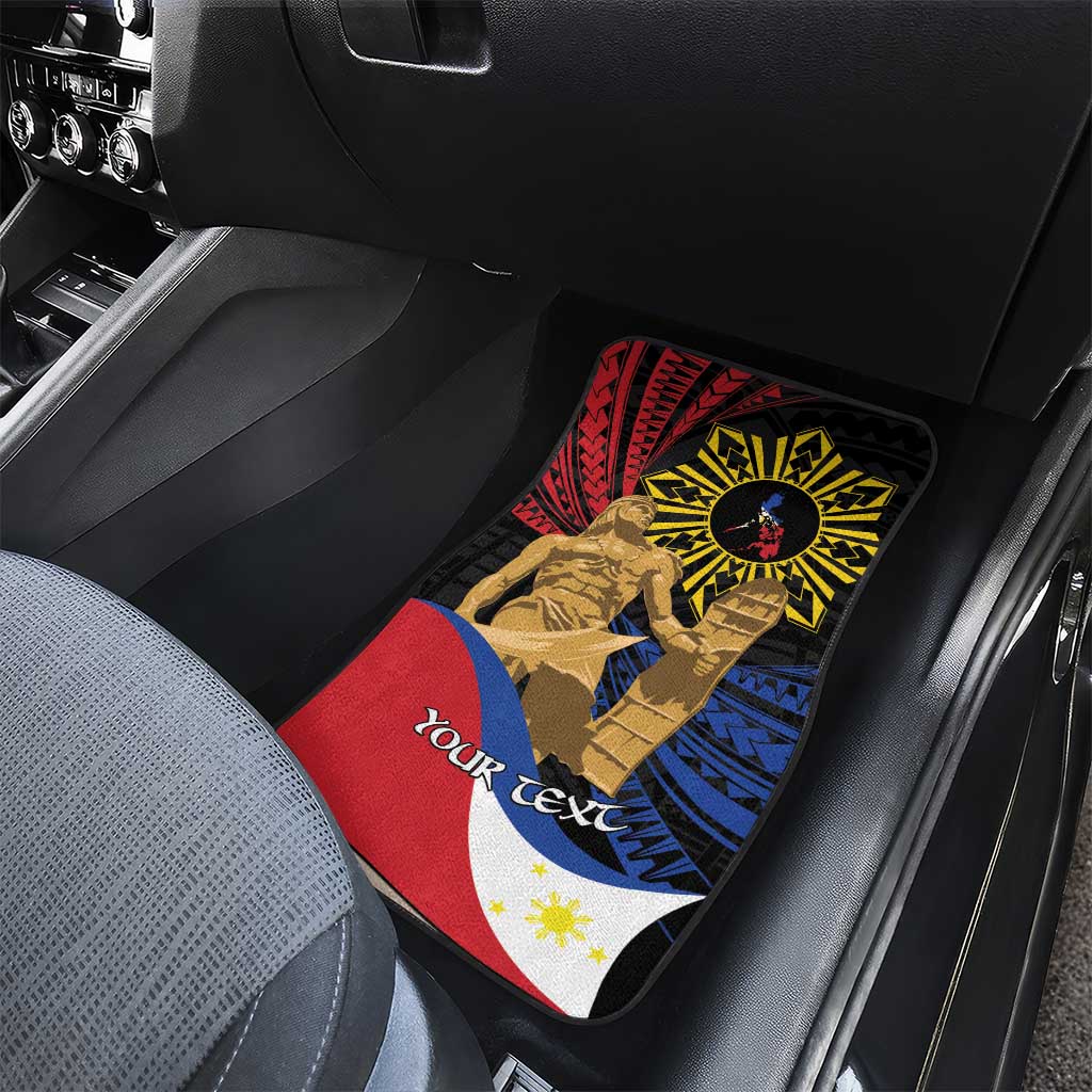 Lapulapu The First Filipino Hero Car Mats Polynesian Pattern LT01 - Polynesian Pride