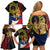 Personalized Lapulapu The First Filipino Hero Family Matching Off Shoulder Short Dress and Hawaiian Shirt Polynesian Pattern