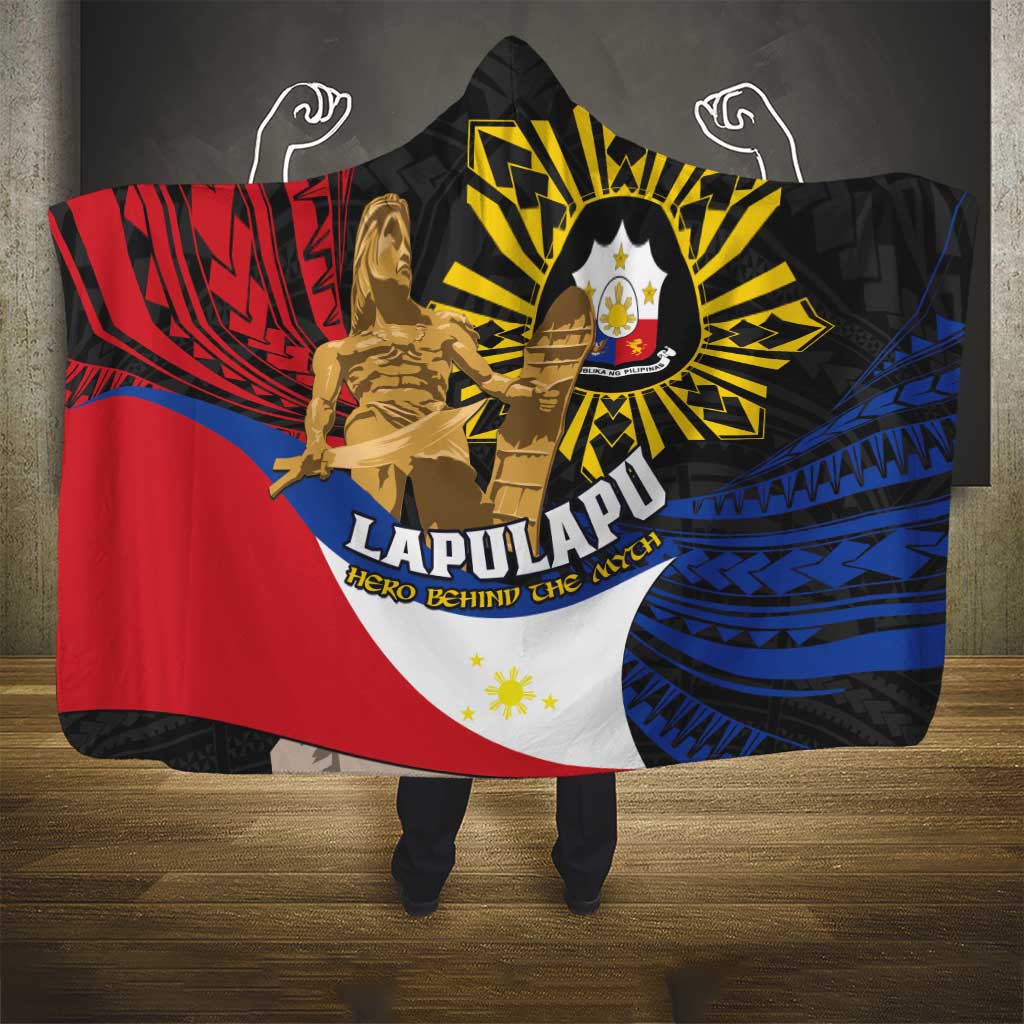 Lapulapu The First Filipino Hero Hooded Blanket Polynesian Pattern LT01 - Polynesian Pride
