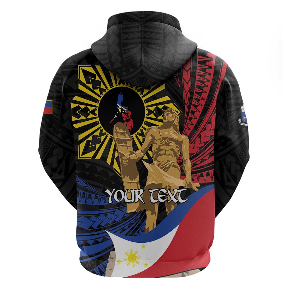 Personalized Lapulapu The First Filipino Hero Hoodie Polynesian Pattern LT01 - Polynesian Pride