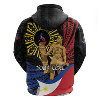 Personalized Lapulapu The First Filipino Hero Hoodie Polynesian Pattern LT01 - Polynesian Pride