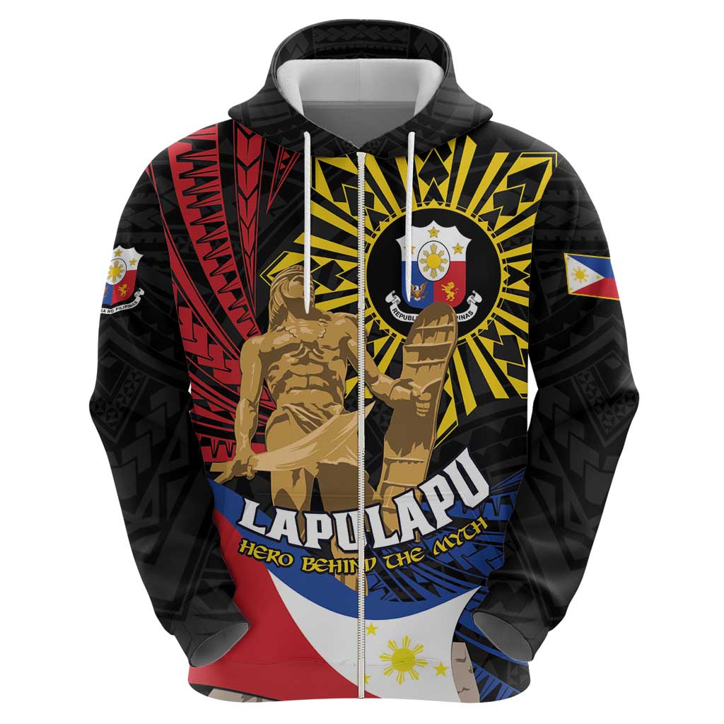 Personalized Lapulapu The First Filipino Hero Hoodie Polynesian Pattern LT01 - Polynesian Pride