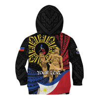 Personalized Lapulapu The First Filipino Hero Kid Hoodie Polynesian Pattern LT01 - Polynesian Pride