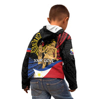 Personalized Lapulapu The First Filipino Hero Kid Hoodie Polynesian Pattern LT01 - Polynesian Pride