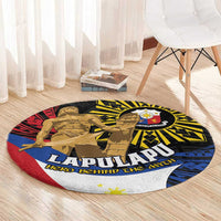 Lapulapu The First Filipino Hero Round Carpet Polynesian Pattern LT01 - Polynesian Pride