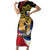 Personalized Lapulapu The First Filipino Hero Short Sleeve Bodycon Dress Polynesian Pattern