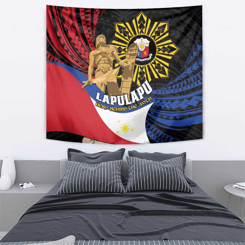 Lapulapu The First Filipino Hero Tapestry Polynesian Pattern LT01 - Polynesian Pride