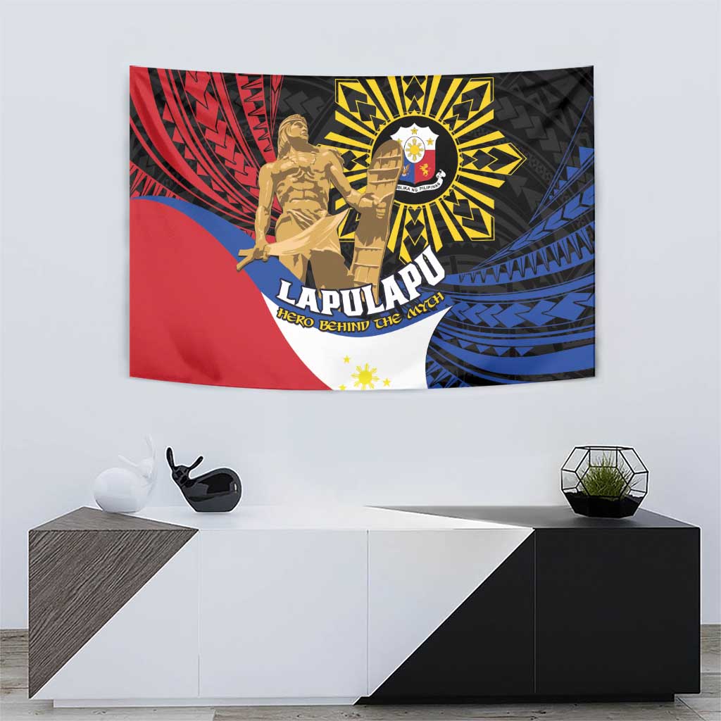 Lapulapu The First Filipino Hero Tapestry Polynesian Pattern LT01 - Polynesian Pride
