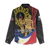 Personalized Lapulapu The First Filipino Hero Women Casual Shirt Polynesian Pattern LT01 - Polynesian Pride