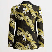 Puakenikeni Maile Lei Blazer Frangipani Yellow Tropical Leaves LT01 - Polynesian Pride