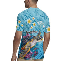 Personalized Hawaii Sea Turtle Rugby Jersey Hawaii Map Ocean Vibes LT01 - Polynesian Pride