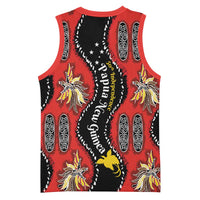 Papua New Guinea 50th Independence Basketball Jersey PNG Batik Pattern LT01 - Polynesian Pride