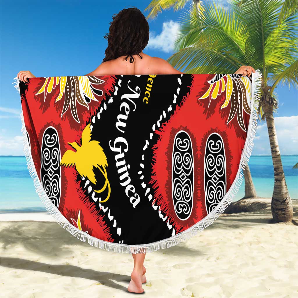 Papua New Guinea 50th Independence Beach Blanket PNG Batik Pattern LT01 - Polynesian Pride