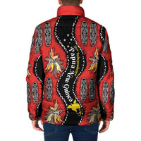 Papua New Guinea 50th Independence Padded Jacket PNG Batik Pattern LT01 - Polynesian Pride