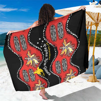 Papua New Guinea 50th Independence Sarong PNG Batik Pattern LT01 One Size 44 x 66 inches Red - Polynesian Pride
