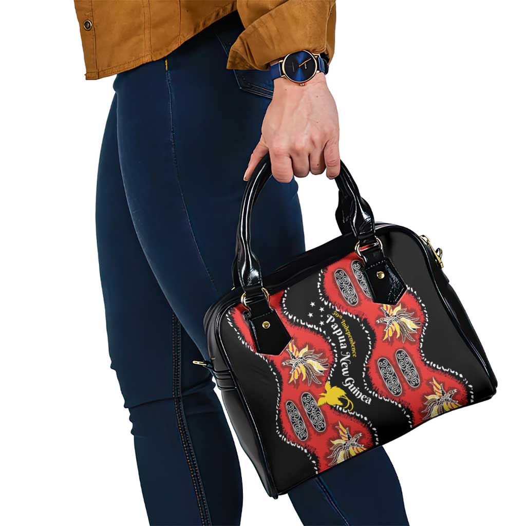 Papua New Guinea 50th Independence Shoulder Handbag PNG Batik Pattern LT01 - Polynesian Pride