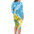 personalised-tuvalu-independence-day-family-matching-long-sleeve-bodycon-dress-and-hawaiian-shirt-plumeria-45th-anniversary