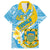 personalised-tuvalu-independence-day-family-matching-off-shoulder-maxi-dress-and-hawaiian-shirt-plumeria-45th-anniversary